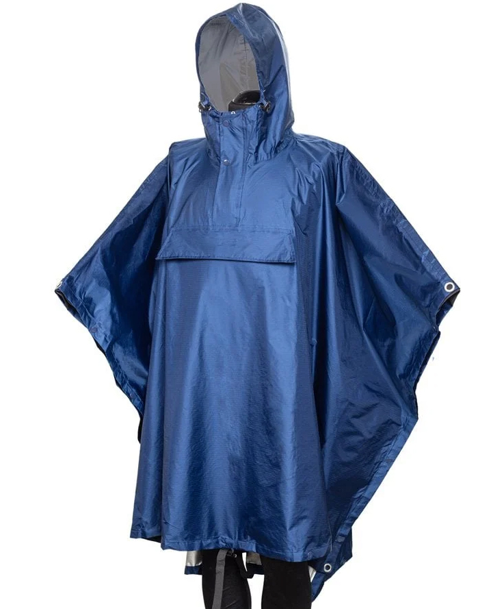 Askeri mavi panço yağmurluk su geçirmez outdoor model