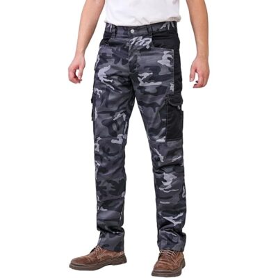 Askeri pantolon gri füme mavi kamuflaj outdoor model