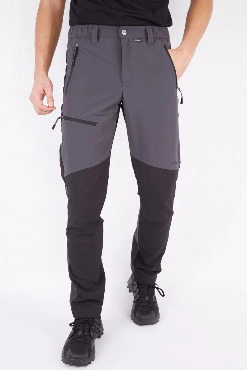 Outdoor pantolon gri siyah model