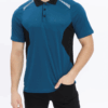 Outdoor polo yaka mavi siyah tişört model