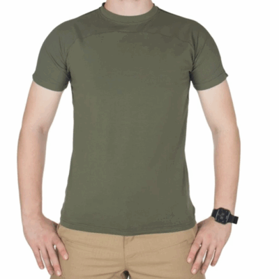 Outdoor sıfır yaka haki tişört model